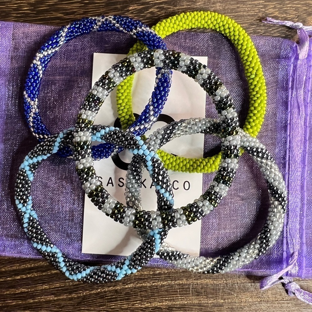Sashka Co Beaded Bracelets Set of 5 B3
